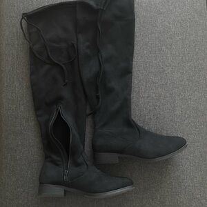 Black Over-the-Knee Women's Boots